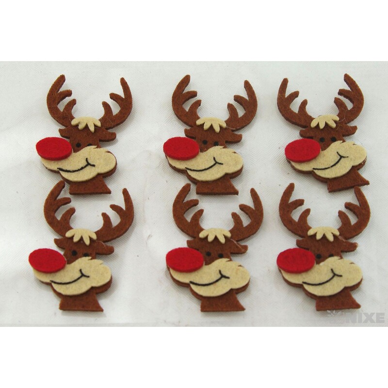 SOB NALEP FILC 5,5cm 6ks*HNĚDÁ