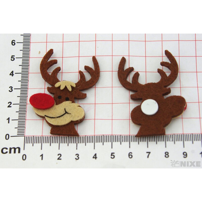 SOB NALEP FILC 5,5cm 6ks*HNĚDÁ