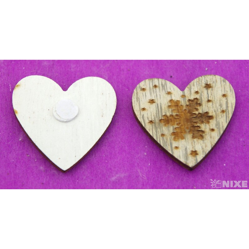 VÁNOCE D NALEP 4cm 12ks*PŘÍRODNÍ