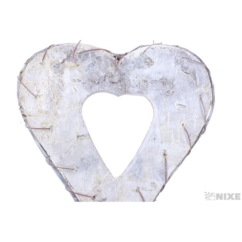 SRDCE BŘÍZA 15cm 4ks*PŘÍRODNÍ