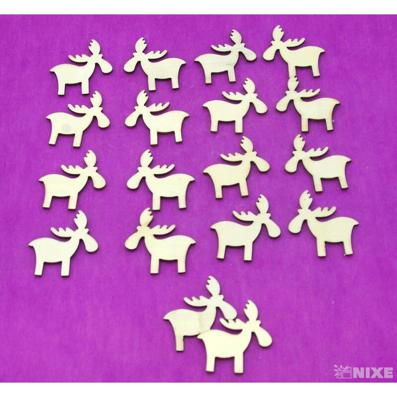 SOB DŘEVO 6x5,5cm 18ks*PŘÍRODNÍ