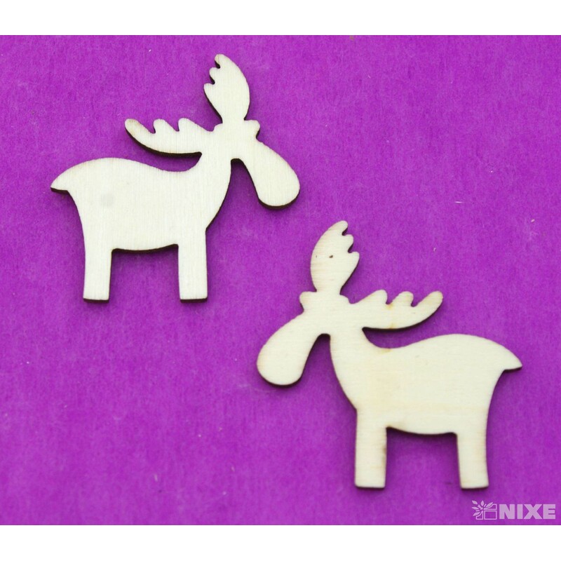 SOB DŘEVO 6x5,5cm 18ks*PŘÍRODNÍ