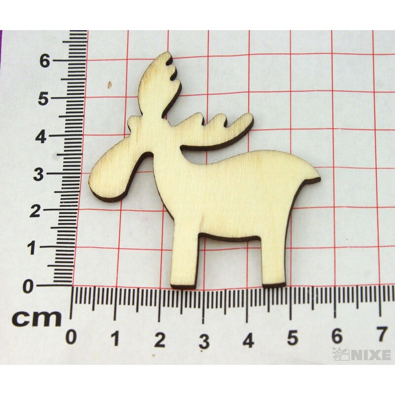 SOB DŘEVO 6x5,5cm 18ks*PŘÍRODNÍ