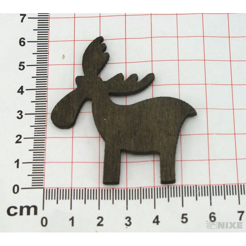 SOB DŘEVO 6x5,5cm 18ks*ČERNÁ