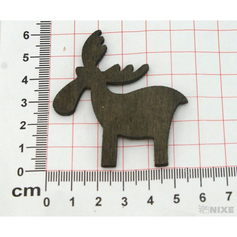 SOB DŘEVO 6x5,5cm 18ks*ČERNÁ