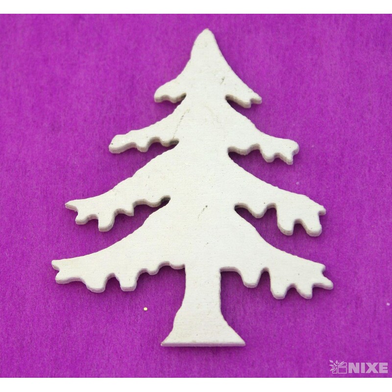 STROM DŘEVO 6x5cm 18ks*BÍLÁ