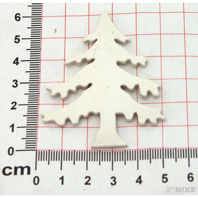 STROM DŘEVO 6x5cm 18ks*BÍLÁ