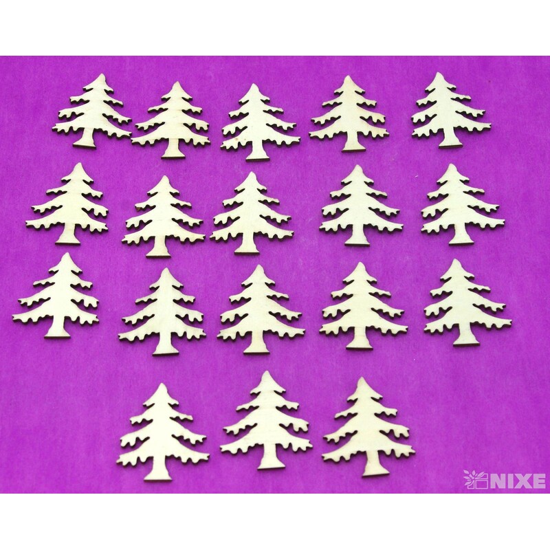 STROM DŘEVO 6x5cm 18ks*PŘÍRODNÍ