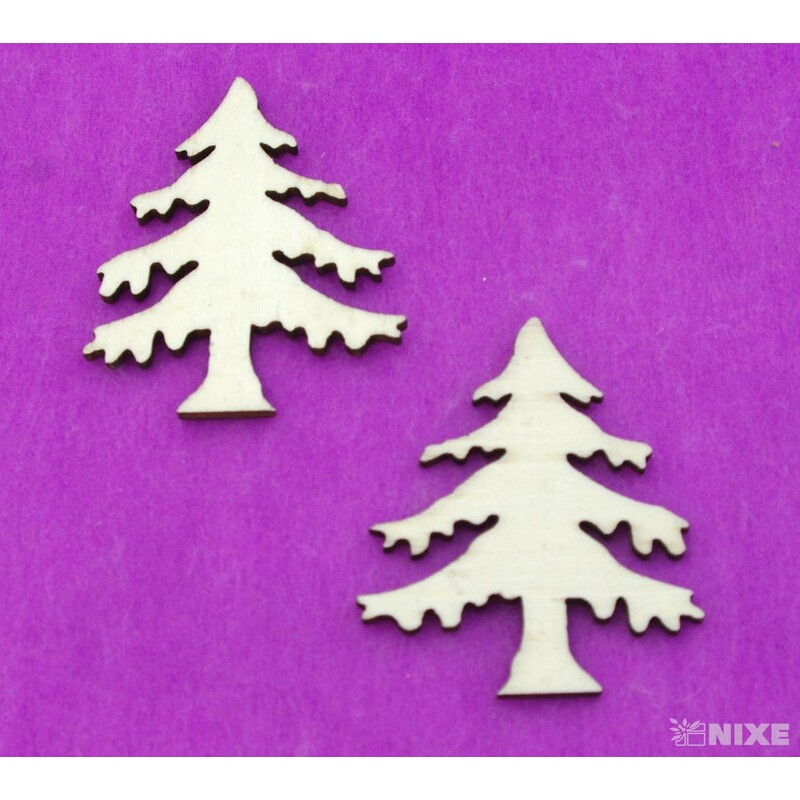 STROM DŘEVO 6x5cm 18ks*PŘÍRODNÍ