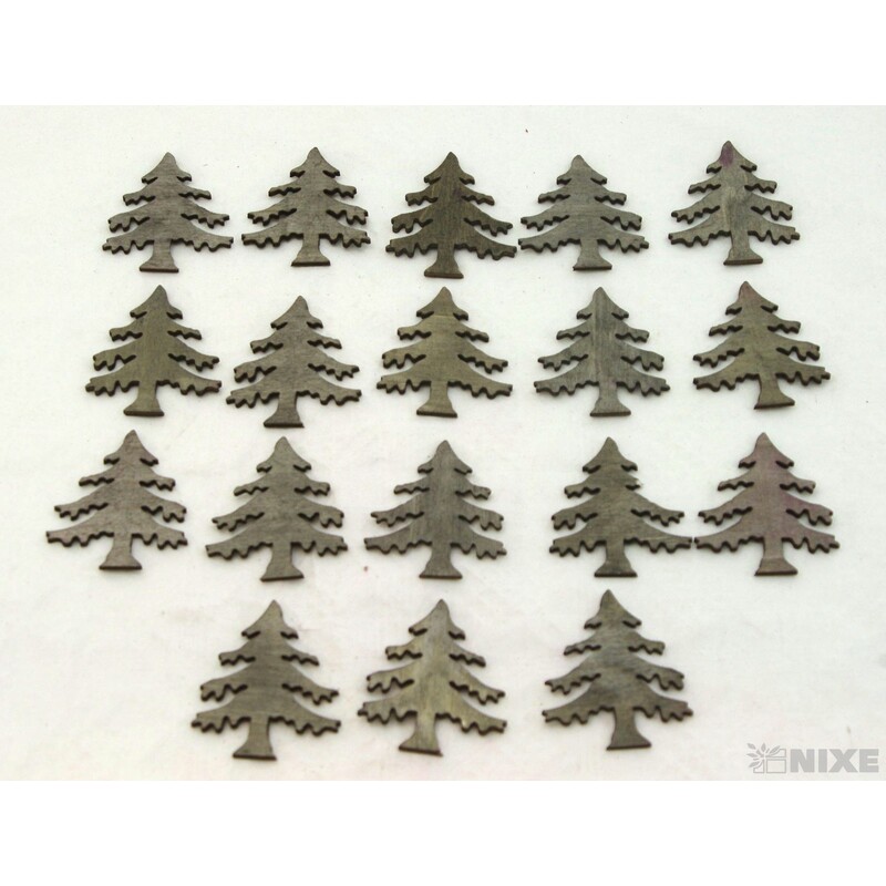 STROM DŘEVO 6x5cm 18ks*ČERNÁ