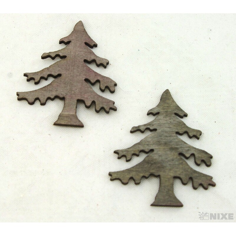 STROM DŘEVO 6x5cm 18ks*ČERNÁ