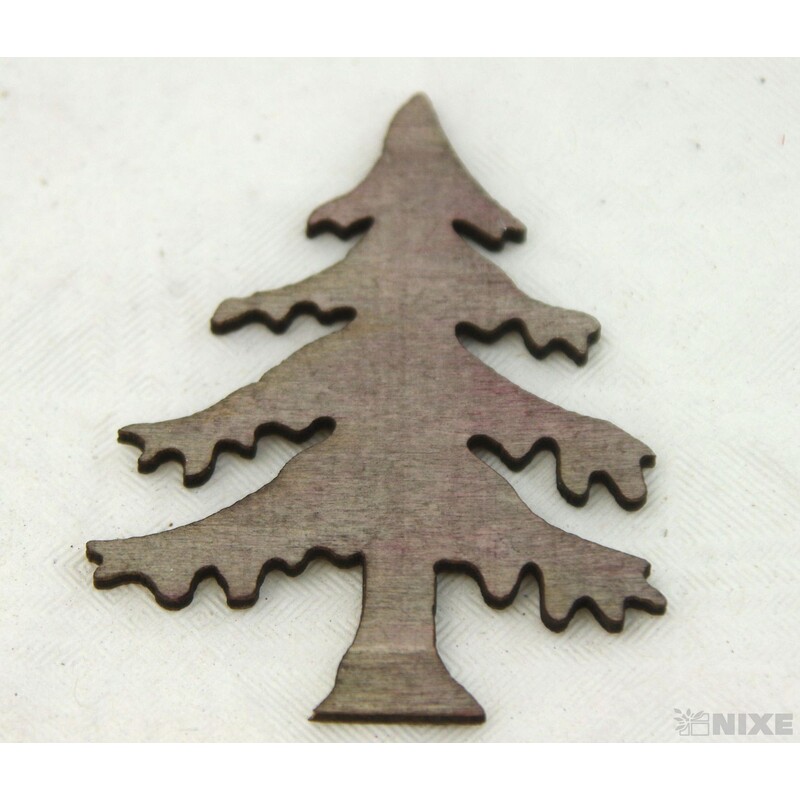 STROM DŘEVO 6x5cm 18ks*ČERNÁ