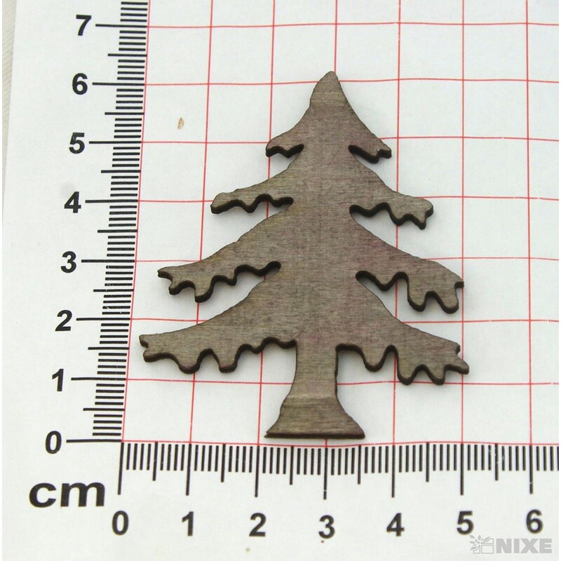 STROM DŘEVO 6x5cm 18ks*ČERNÁ