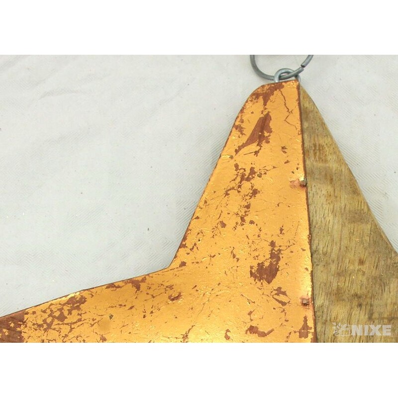 ZÁVĚS HVĚZDA 20cm*PŘÍRODNÍ