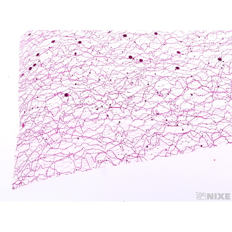 SPIDER ORGANZA BROKÁT 12cmx5yd*FUXIE