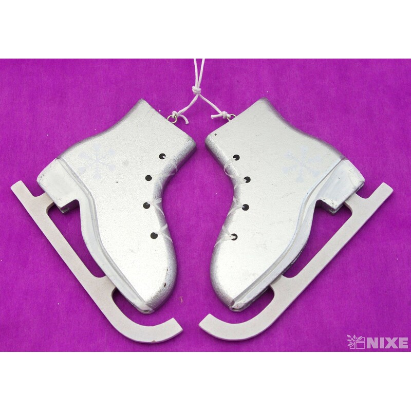 BRUSLE DŘEVO 13x10cm 2ks*ŠEDÁ