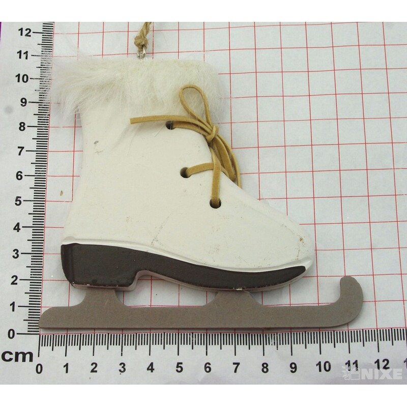 BRUSLE DŘEVO 10x9cm 2ks*BÍLÁ