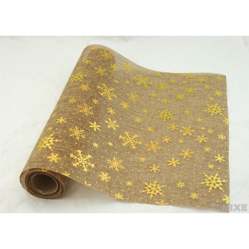 ROLE JUTA VLOČKA 36cmx3m*PŘÍRODNÍ+ZLATÁ