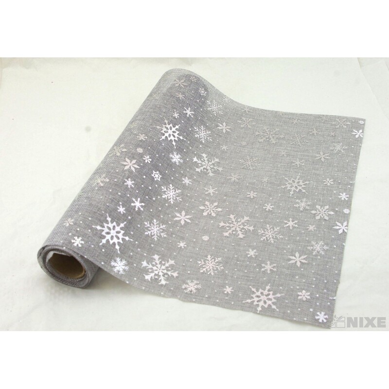 ROLE JUTA VLOČKA 36cmx3m*ŠEDÁ+STŘÍBRNÁ