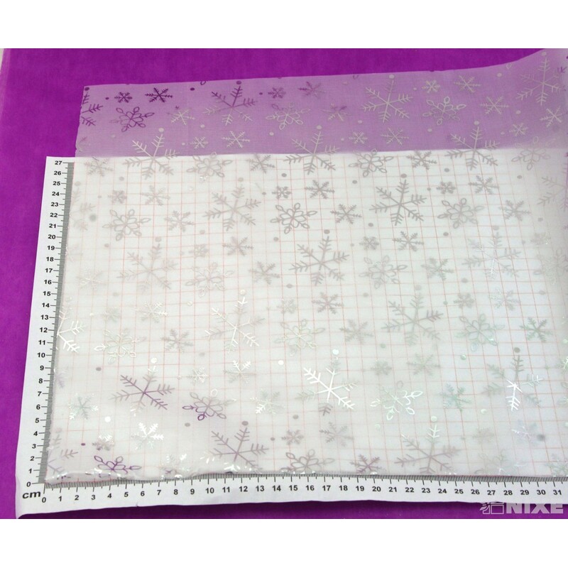 ROLE SATÉN TISK 36cmx3m*BÍLÁ