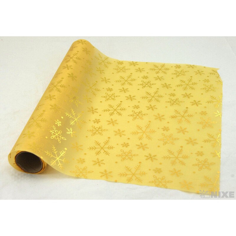 ROLE SATÉN TISK 36cmx3m*ZLATÁ