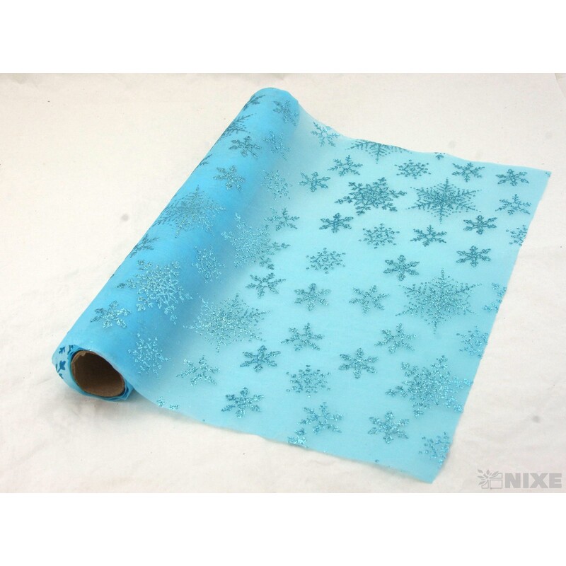 ROLE SATÉN TISK 36cmx3m*MODRÁ SV.