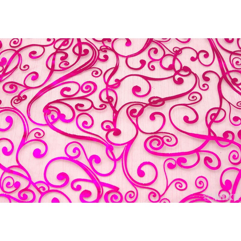 ROLE ORGANZA TISK 36cmx3m*RŮŽOVÁ TM.