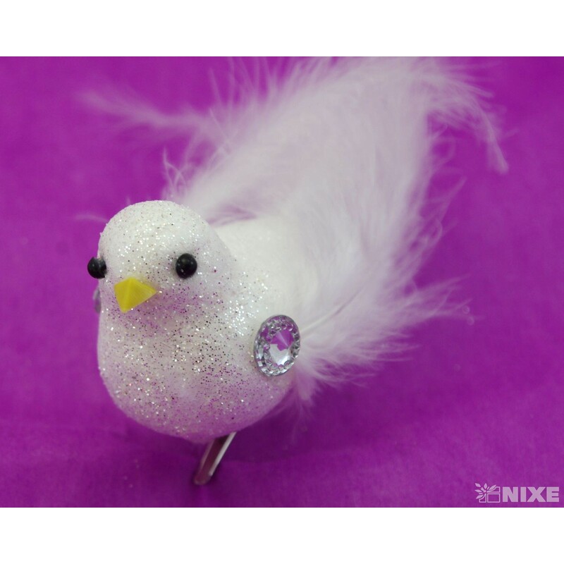 PTÁČEK 14cm 3ks*BÍLÁ