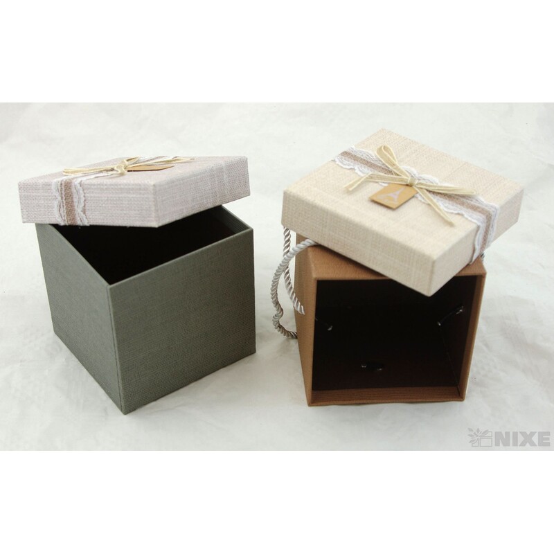 KRABICE 4ks 11,5x12cm*MIX BAREV