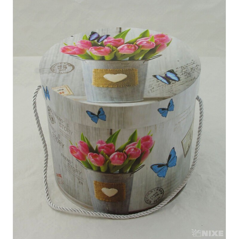 KVĚTINOVÝ BOX MIX 3ks pr. 12x11cm 15x14cm 17x16cm*