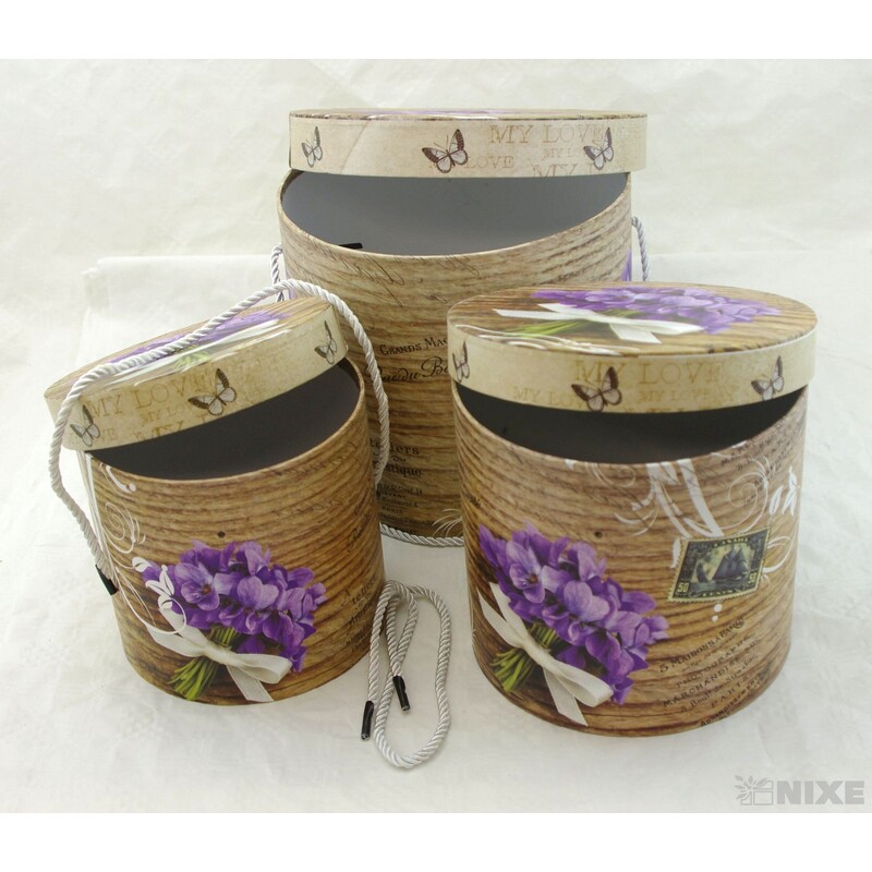 KVĚTINOVÝ BOX MIX 3ks pr. 12x11cm 15x14cm 17x16cm*