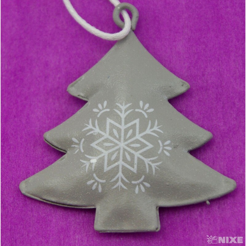 ZÁVĚS KOV VÁNOCE 5cm*MIX BAREV