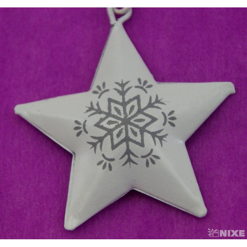 ZÁVĚS KOV VÁNOCE 5cm*MIX BAREV