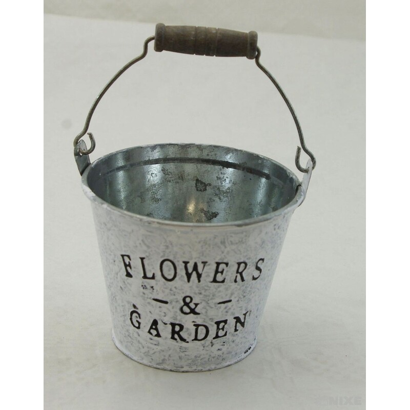 PLECHOVÝ KBELÍK 10,5x9cm*BÍLÁ