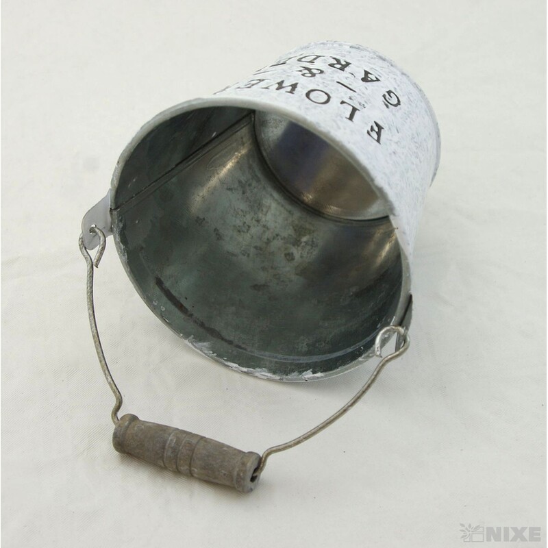 PLECHOVÝ KBELÍK 10,5x9cm*BÍLÁ