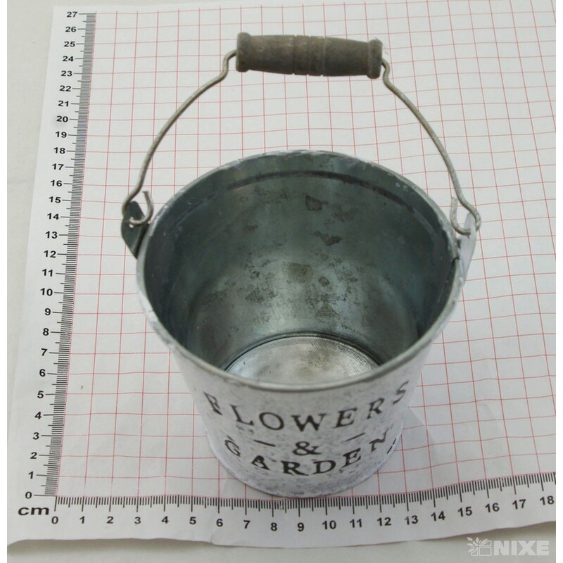 PLECHOVÝ KBELÍK 10,5x9cm*BÍLÁ