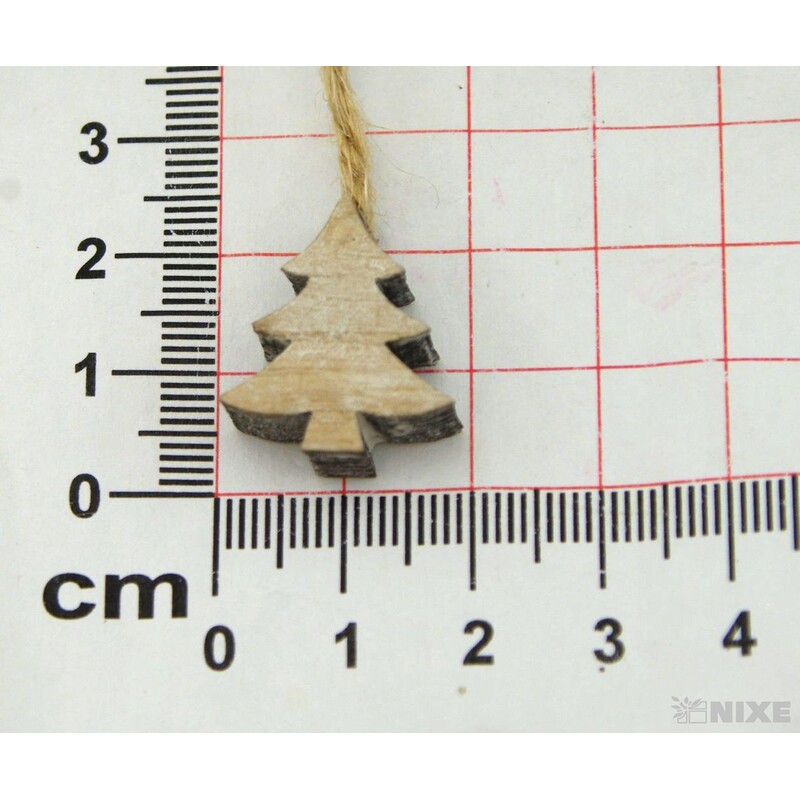 ZÁVĚS STROMEK D 16ks 2cm*PŘÍRODNÍ