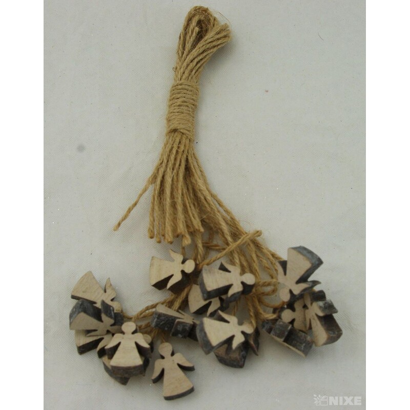 ZÁVĚS ANDĚL D 16ks 2cm*PŘÍRODNÍ