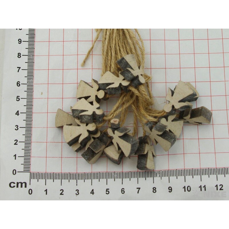 ZÁVĚS ANDĚL D 16ks 2cm*PŘÍRODNÍ