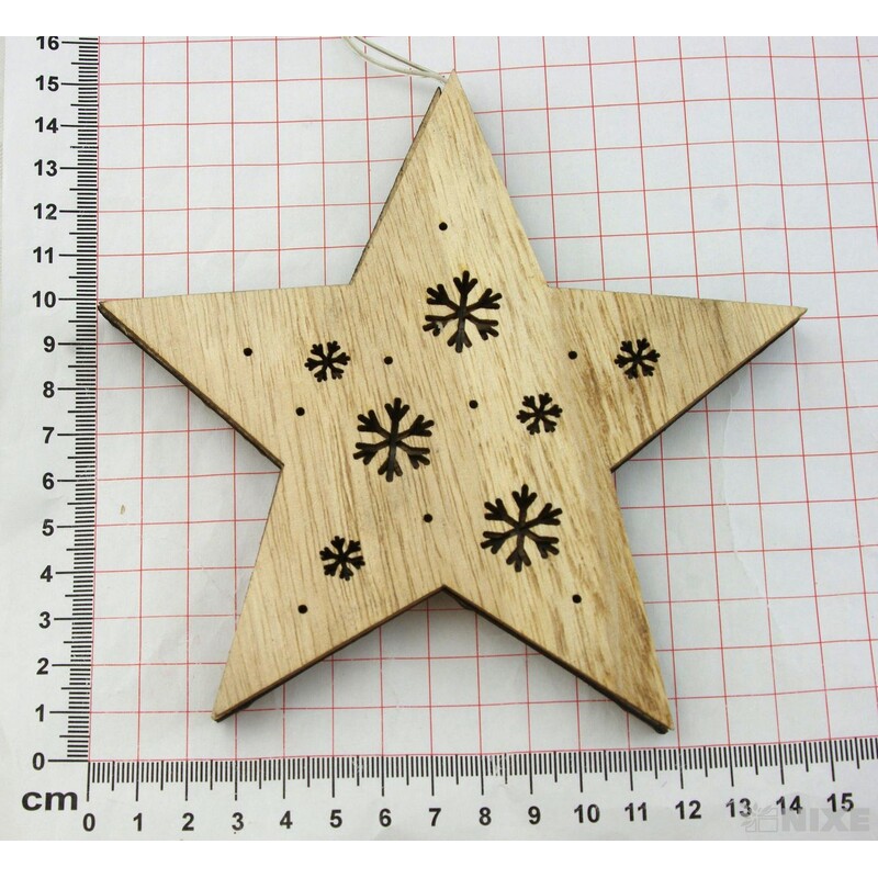 HVĚZDA SVÍTÍCÍ 15cm*PŘÍRODNÍ