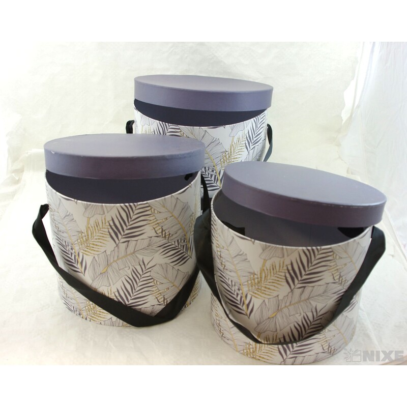 KVĚTINOVÝ BOX pr. 23x21cm 22x20 20x18*MODRÁ