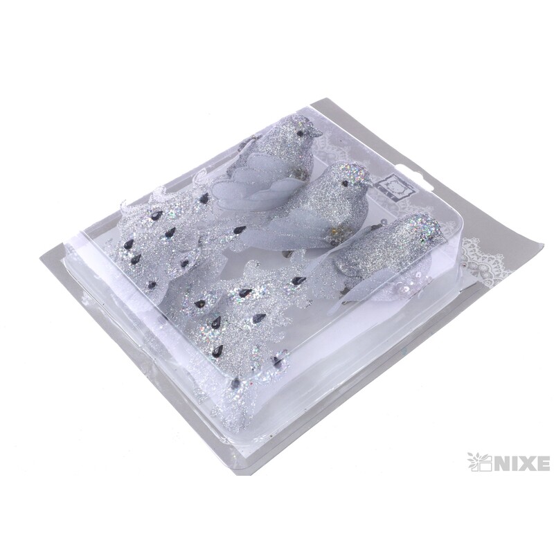 PTÁČEK KLIPS 14cm 3ks*MIX BAREV