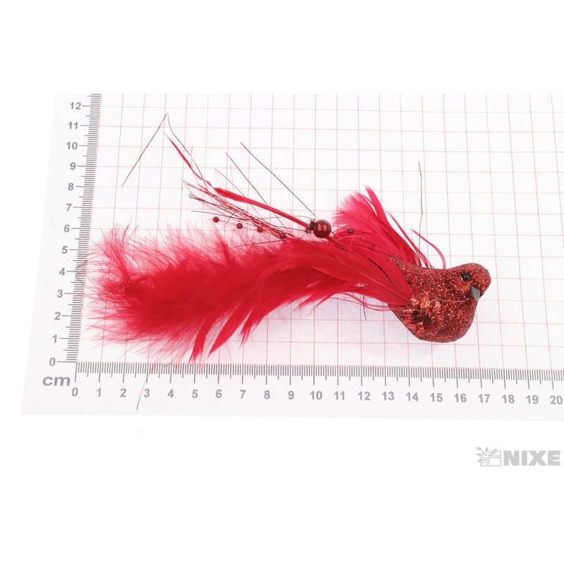 PTÁČEK KLIPS 15cm 3ks*MIX BAREV