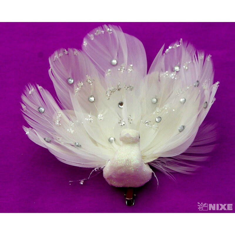 PÁV KLIPS 14cm*BÍLÁ