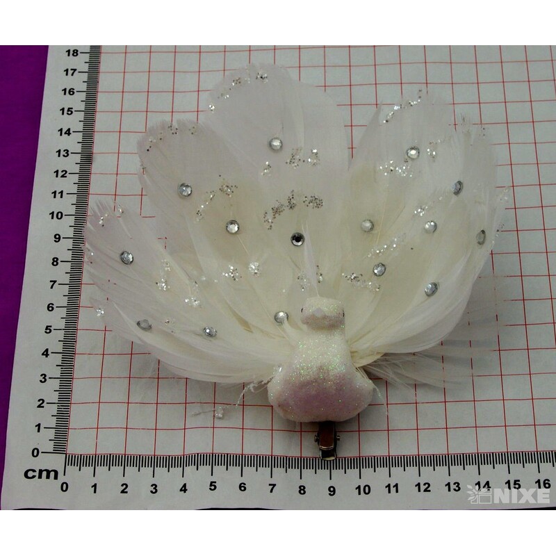 PÁV KLIPS 14cm*BÍLÁ