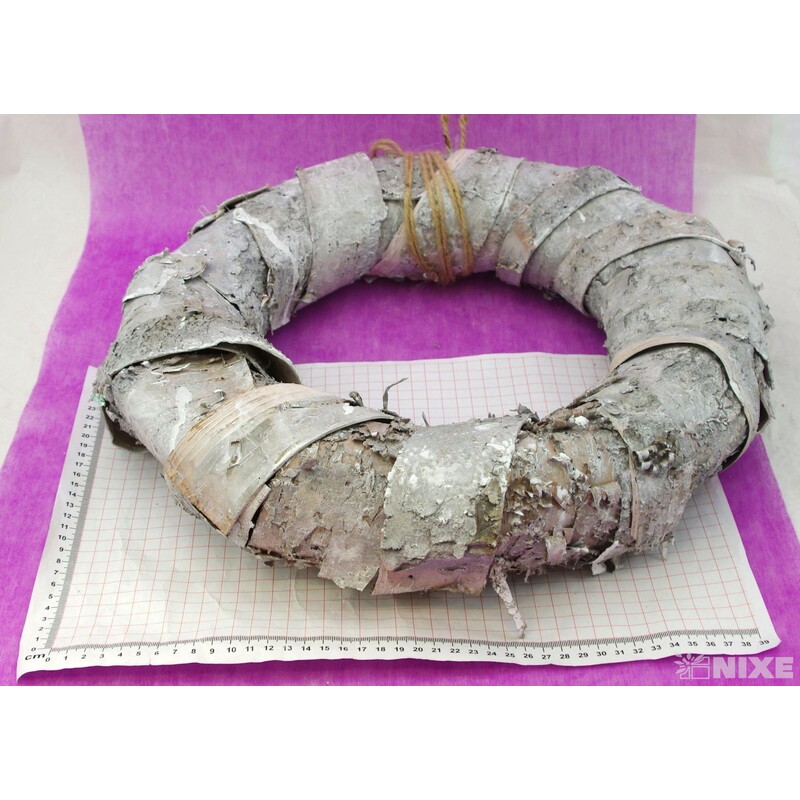 VĚNEC BŘÍZA 45cm*BÍLÁ