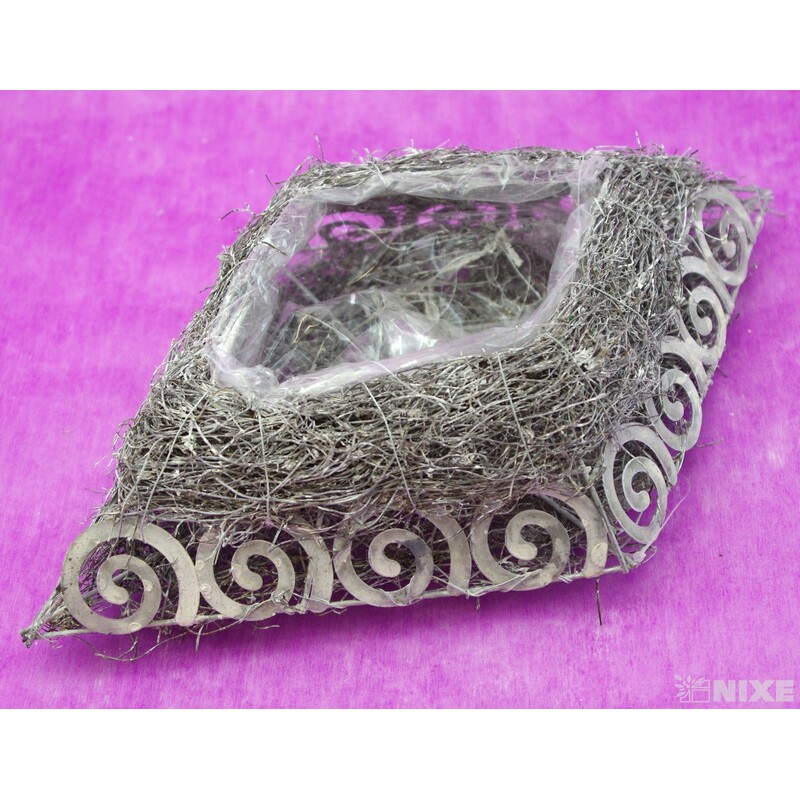 OBAL RÉVA+METAL 37X24cm*STŘÍBRNÁ