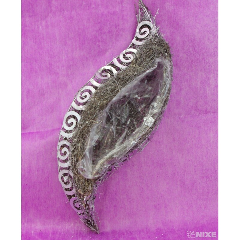 OBAL RÉVA+METAL 46x15cm*STŘÍBRNÁ