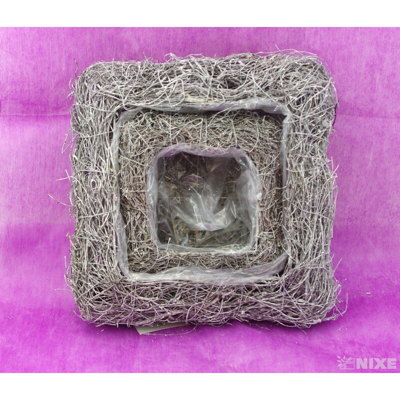 OBAL RÉVA 27x27cm 17x17*STŘÍBRNÁ