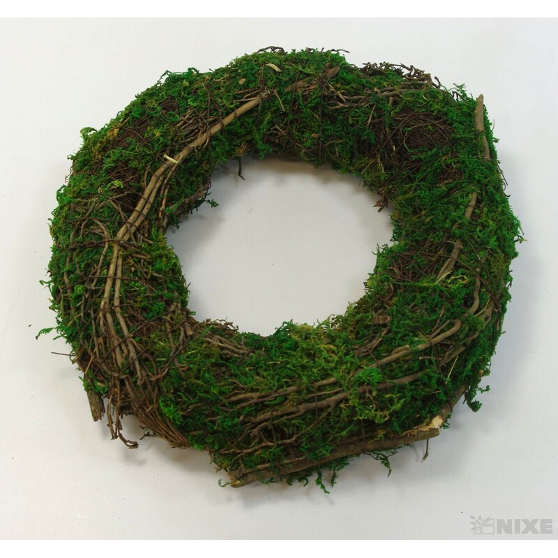 VĚNEC RÉVA 30cm*ZELENÁ+HNĚDÁ